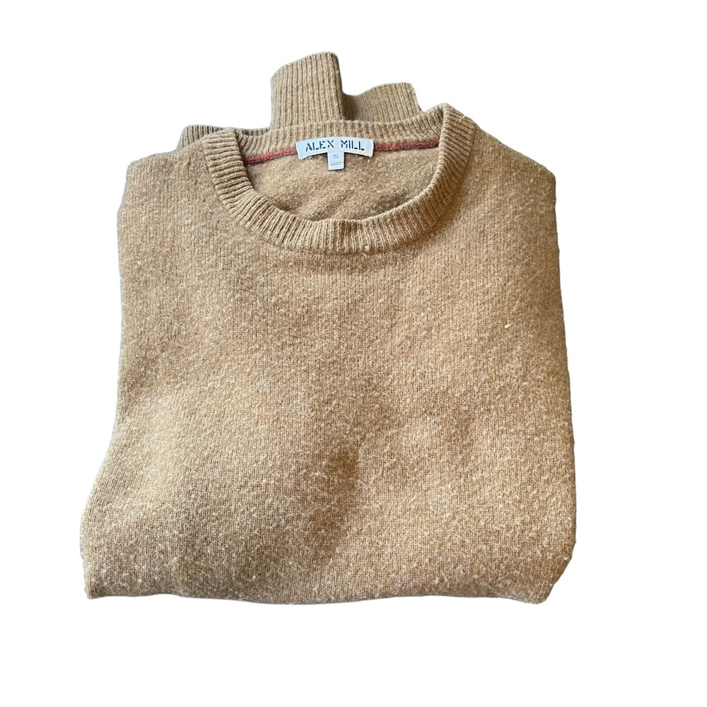 Reverse Seam Sweater in Superfine Merino Wool Size Small